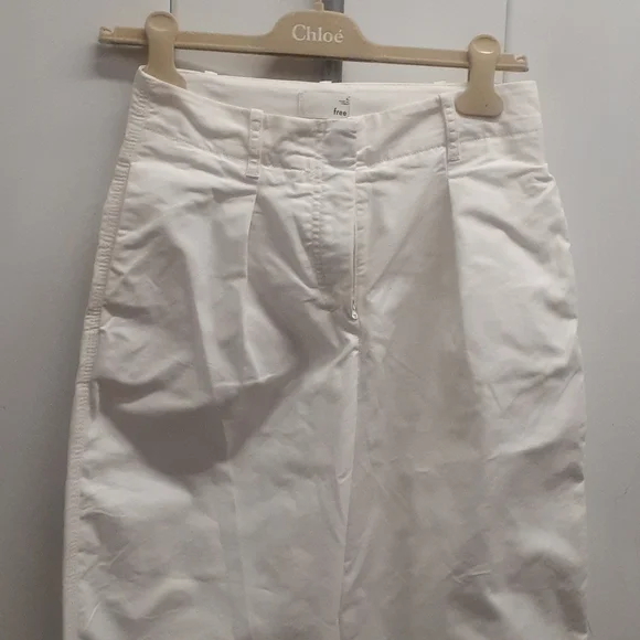 Wilfred Free White Pants Boyfriend Pants 28" Waist size 4 - Picture 2 of 8